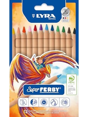 Mey İthalat Super Ferby Nature, Askılı Paket 12'li Kalem Seti