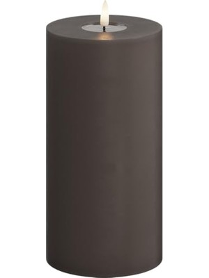 Mey İthalat Moka Kahverengi LED Mum, 10X20 Cm, De RF-0101