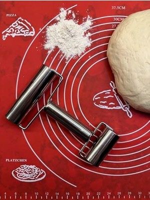 Mey İthalat Hamur Rulo Mutfak Rulo Hamur Açma Aleti Kurabiye Rulosu Hamur Açma Makinesi Mutfak Pişirme Silindiri Hamur Açma Silindiri Pişirme Aracı (1, Metal)