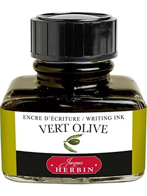 Mey İthalat Jherbin Şişe Dolma Kalem Mürekkebi 30 ml Vert Oliv