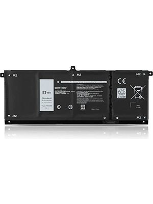 Mey İthalat H5CKD 9077G 09077G TXD03 0TXD03 0H5CKD JK6Y6 Dell Latitude 3410 3510 Vostro 5300 5301 5401 5501 Inspiron 5300 5401 5401 Için Yedek Akü 8550 1 5508 5400 5406 7405 7300 7500 7506 2'si 1 Arada 15V 53WH