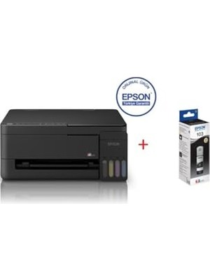 Mey İthalat Ecotank L3350 Wi-Fi, Tarayıcı ve Fotokopi Renkli Çok Fonksiyonlu Tanklı Yazıcı C11CL62413, Siyah Mürekkep Hediyeli
