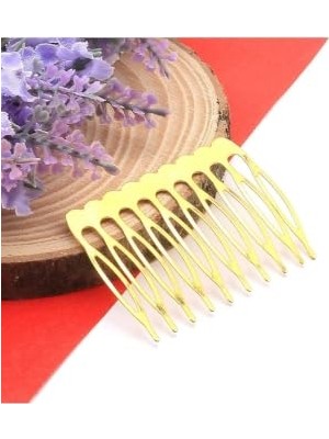 Mey İthalat Metal Tarak Toka; Altın, 5 Adet Set