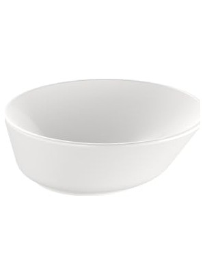 Mey İthalat Geo 7421B003-0016 Yuvarlak Çanak Lavabo, Beyaz, 38 cm