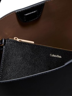 Mey İthalat Kadın Çanta, Foıl Logo Medıum Bucket Black/toasted Coconut Os