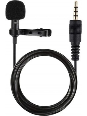Bezos 3.5mm Jak 1.5 Metre Double Mikrofon - Siyah