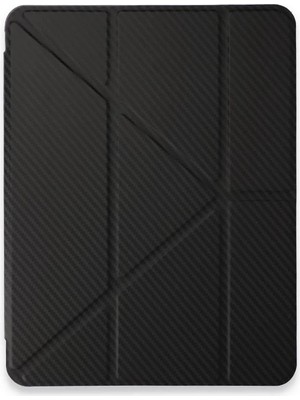 Bezos Apple iPad Pro 11 (2024) Kılıf Color Karbon Tablet Kılıfı - Siyah