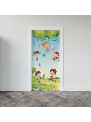 Trendexa Çocuklar Desenli Kapı Giydirme Sticker Folyosu