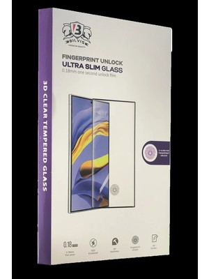 Bezos Samsung Galaxy S24 Ultra Uyumlu Bilvis 0.18MM Plus Cam Ekran Koruyucu