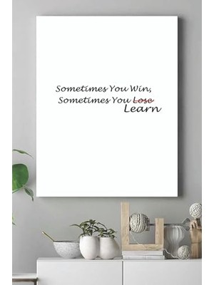 Trendexa (PSTER17228) Win, Learn Girişimcilik Kanvas Tablo 40 x 60