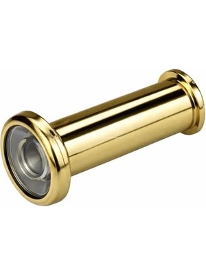 Trendexa Kapı Dürbünü; Geniş Açılı, 180 Derece Görüş Açısı, Çinko Alaşımlı Gövde, Cam Lensli, 14 mm Çap, Metal Gövdeli, 35-60 mm Uzunluk Için Ayarlı, Kapı Gözetleyicisi (Sarı)