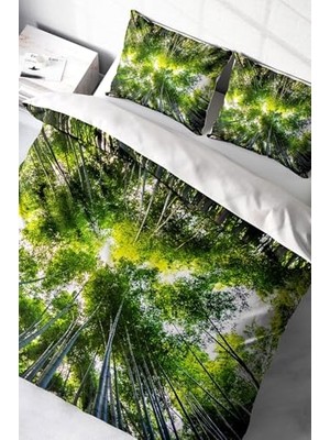 Trendexa King Size Forest 1 Naturel Çift Kişilik Nevresim Takımı 220X240 Cm, MONOHOME49157