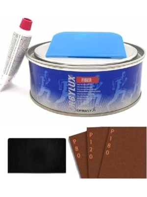 Trendexa Fiber Elyaf Macun 1000 G Set + 3 Adet Zımpara ve 1 Adet Macun Çeliği