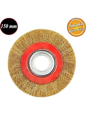 Trendexa Saçaklı Çanak Fırça, 150 Mm, Metal Temizlik Fırçası