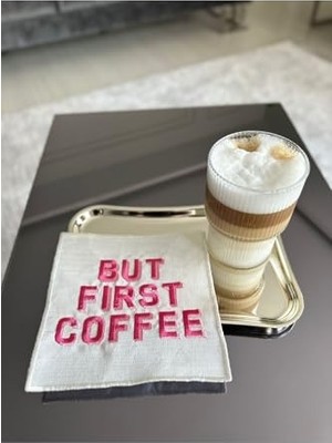 Trendexa But First Coffee Desenli Kokteyl Peçete