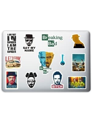 Trendexa Breaking Bad Temalı Dekoratif Sticker Seti 013; Laptop, Notebook, Tablet ve Telefon Için