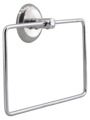 Trendexa Krom Renk Vidalı Kare Havluluk, Paslanmaz Metal
