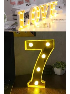 Trendexa Büyük Boy 3D Harf LED Işıklar, Organizasyon ve Doğum Günü Kutlamaları Için (7)