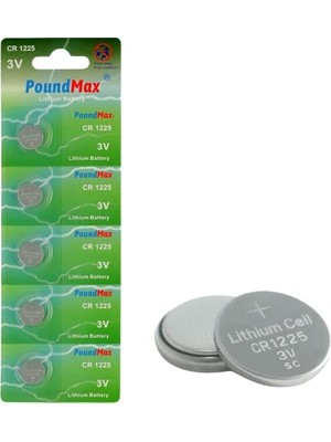 Trendexa CR1225 DL1225 Lityum Düğme Pil, 3 V, 5'li Paket
