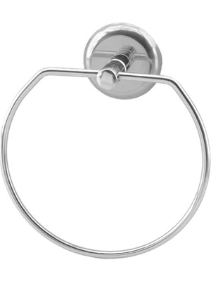 Trendexa Vidalı Bez Havluluk Aparatı Lavabo Banyo Mutfak Bez Havlu Askısı Krom Paslanmaz Metal
