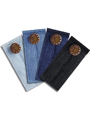 Trendexa Kot Bel Uzatıcılar; 4 Adet Bel Genişletici Düğme, Pantolon Uzatıcılar Bel Bandı Uzatıcılar, Pantolon Kot Etek Pantolon Için Ayarlanabilir Bel Bandı Genişleticiler, 4 Renk