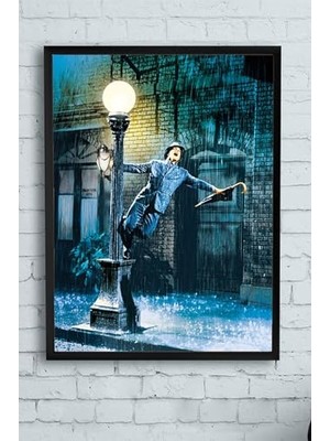 Trendexa (PSTER13290) Singin In The Rain Film Afişi Çerçeveli Tablo 2 (21X30 Cm)