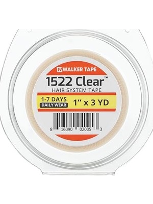 Trendexa 1522 Clear Roll Tape Protez Saç Bandı Rulosu, 3 Yds (2,74M)