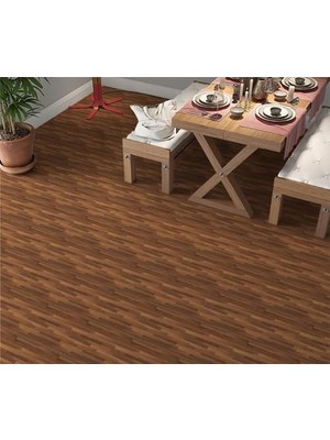 Trendexa Yer Kaplama Zemin Kaplama Folyosu 65X130 cm Dark Brown Wood