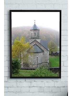 Trendexa Manastır Kutsal Mekan Çerçeveli Tablo 2 PSTER12080 (40X50 Cm)