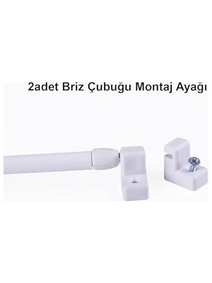Trendexa Briz Perde Çubuğu Için Montaj Ayağı Başlığı
