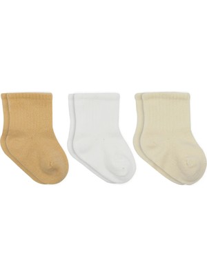 Bistyle Little Love Girl 3'lü Penye Soket Çorap 10137 Somon