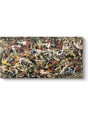 Trendexa Jackson Pollock, Yakınsama Kanvas Tablo 100 x 50
