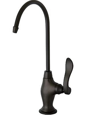 Trendexa Gourmetier KS3195NFL Nuwave Fransız Tek Kolu Su Filtrasyon Musluğu, Yağ Ovuşturdu Bronz, 10,81 x 4,63 x 1,75