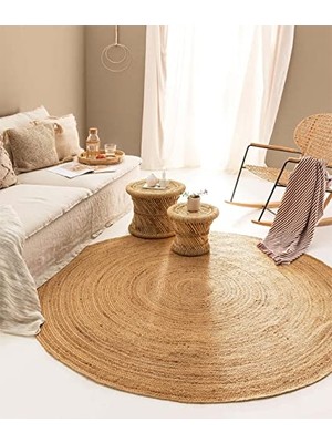 Trendexa Naturel Jüt Hasır Halı, 00023A, 90 x 90