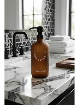 Trendexa 500 ml Amber Cam Sıvı Sabunluk