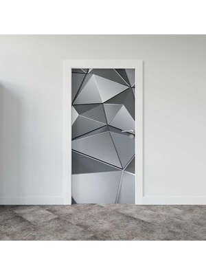 Trendexa 3D Metal Desenli Kapı Giydirme Sticker Folyosu