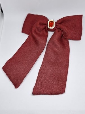 Trendexa Bordo Taşlı Kokoş Saç Tokası