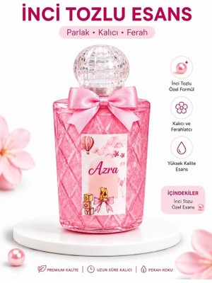 Zrn Shop Kişiye Özel Isim Baskılı Inci Tozlu Esans – Nikah, Nişan, Söz, Kına ve Bebek Hediyeliği -25 -Adettir