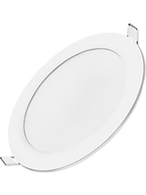 18W Sıva Altı Yuvarlak Slim LED Panel 3200K Sarı Işık 2 Adet