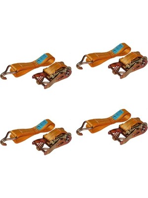Trendexa Safeset Sg-40 35 mm 1,5 Inç Spanzet 6 mt 1000-2000DAN 8 mm Çift J Kanca 1.1 Yük Gerdirme Halatı (2)