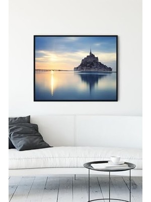 Trendexa PSTER10755 Normandiya Manzara Çerçeveli Tablo (30 x 40 Cm)