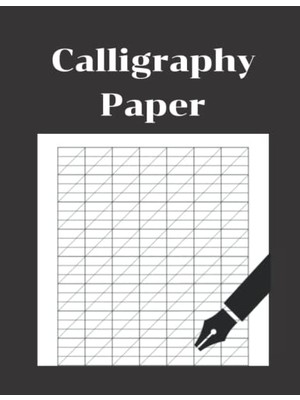 Trendexa Kaligrafi Kağıdı ve Çalışma Defteri, Yeni Başlayanlar Için, 120 Sheet Pages, 8.5 * 11 Inches