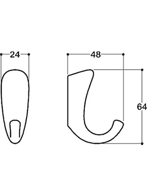 Trendexa Askılık 24 mm Nikel Saten - AAS2085 0024 Nb