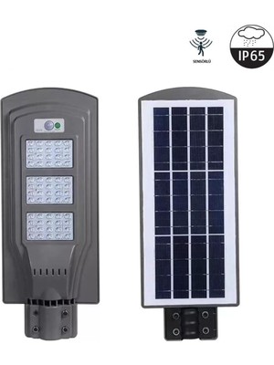180 W Sensörlü Solar Sokak Lambası - Beyaz Işık (6400K) - CT-4692