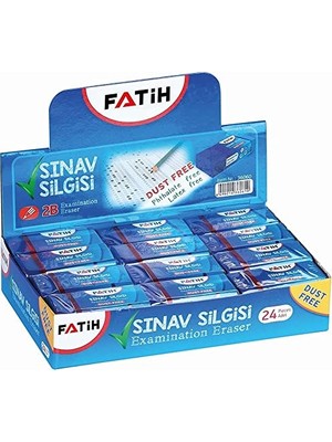 Trendexa FA36060SLMA Fs-24/m Sınav Silgisi, Mavi, 24'lü Paket