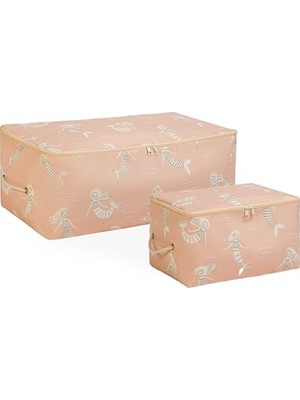 Trendexa 2'li Çocuk Odası Deniz Kızı Hurç Set 1 Adet 30 x 22 x 18/1 Adet 52 x 28 x 21 cm