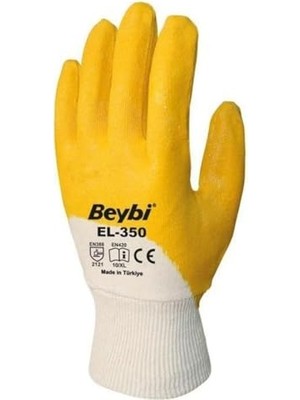 Trendexa KN350 EL-350 Pamuk Astarlı Nitril Iş Eldiveni