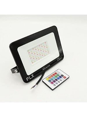 Trendexa LED Projektör 50 W, Renkli Rgb, Uzaktan Kumandalı