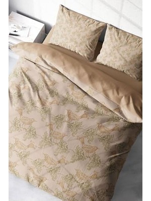 Trendexa King Size Bird Desing 3D Çift Kişilik Nevresim Takımı 220X240 cm MONOHOME48303