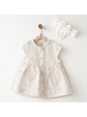 Andywawa AC26616 Lovely Day Elbise Takım Ekru